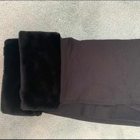 Unworn Faux Fur Cuffed-Hem Trousers - Picture 4 of 8